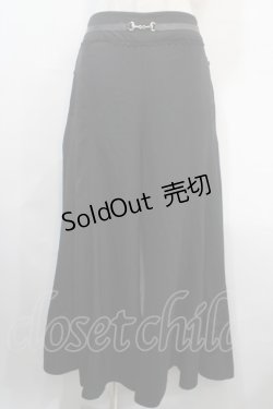 画像1: axes femme / 裾花刺繍ワイドパンツ M 黒 Y-25-04-15-199-AX-PA-SZ-ZI