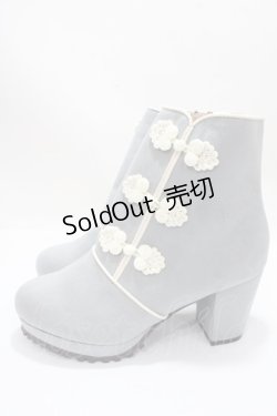 画像2: axes femme POETIQUE / チャイナ釦ブーツ S サックス Y-25-04-15-019-AX-SH-SZ-ZY