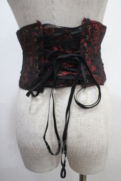 画像2: ATELIER PIERROT / Grim Shadows Corset  黒×赤 Y-25-04-15-022-EL-ZA-SZ-ZY