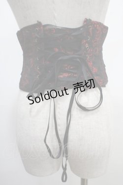 画像2: ATELIER PIERROT / Grim Shadows Corset  黒×赤 Y-25-04-15-022-EL-ZA-SZ-ZY