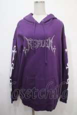画像1: 【SALE】REFLEM / ロゴラインストーンパーカー F パープル Y-25-04-15-024-PU-TO-SZ-ZT316 (1)
