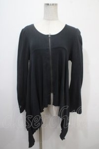 BPN / ジップアップイレギュラートップス M 黒 Y-25-04-15-028-GO-TO-SZ-ZY