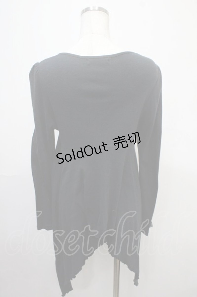 画像2: 【SALE】BPN / ジップアップイレギュラートップス M 黒 Y-25-04-15-028-GO-TO-SZ-ZI (2)