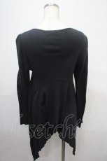 画像2: 【SALE】BPN / ジップアップイレギュラートップス M 黒 Y-25-04-15-028-GO-TO-SZ-ZT339 (2)