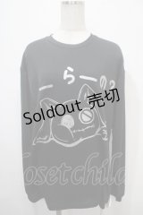 NieR Clothing / プリント長袖Tシャツ XL 黒 Y-25-04-15-030-PU-TS-SZ-ZY