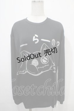 画像1: NieR Clothing / プリント長袖Tシャツ XL 黒 Y-25-04-15-030-PU-TS-SZ-ZY
