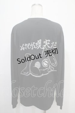 画像2: NieR Clothing / プリント長袖Tシャツ XL 黒 Y-25-04-15-030-PU-TS-SZ-ZY