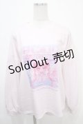 ACDC RAG / 偶像天使 ロンT  ピンク Y-25-04-15-031-PU-TO-SZ-ZY