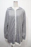 NieR Clothing / 総柄ZIPパーカー  白 Y-25-04-15-032-PU-TO-SZ-ZY
