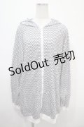 NieR Clothing / 総柄ZIPパーカー  白 Y-25-04-15-032-PU-TO-SZ-ZY