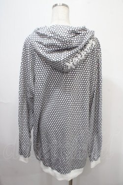 画像2: NieR Clothing / 総柄ZIPパーカー  白 Y-25-04-15-032-PU-TO-SZ-ZY