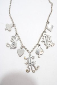 Jane Marple / トランプモチーフネックレス  シルバー Y-25-04-17-001-JM-AC-SZ-ZY