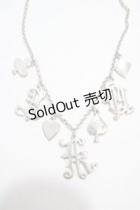 Jane Marple / トランプモチーフネックレス  シルバー Y-25-04-17-001-JM-AC-SZ-ZY