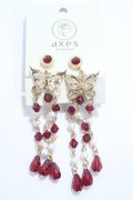 axes femme POETIQUE / チャイナ蝶モチーフイヤリング  ゴールド Y-25-04-17-007-AX-AC-SZ-ZY