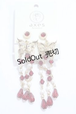 画像1: axes femme POETIQUE / チャイナ蝶モチーフイヤリング  ゴールド Y-25-04-17-007-AX-AC-SZ-ZY