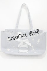 axes femme POETIQUE / アクアリウム刺繍トートバッグ  ブルーグレー Y-25-04-17-061-AX-BG-SZ-ZY