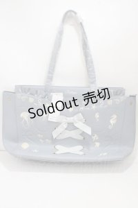 axes femme POETIQUE / アクアリウム刺繍トートバッグ  ブルーグレー Y-25-04-17-061-AX-BG-SZ-ZY