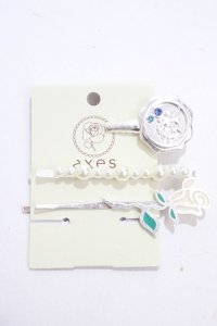 axes femme / 封蝋モチーフヘアピンセット  シルバー Y-25-04-17-009-AX-AC-SZ-ZY