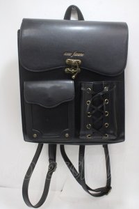 axes femme / デザインポケットサッチェル  黒 Y-25-04-17-067-AX-BG-SZ-ZY