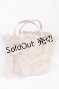 axes femme / リボンチャーム付きカゴバック  ピンク Y-25-04-17-072-AX-BG-SZ-ZY