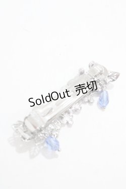 画像2: axes femme / 紫陽花モチーフバレッタ  シルバー Y-25-04-17-010-AX-AC-SZ-ZY