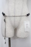 axes femme / 花モチーフチェーンベルト  シルバー Y-25-04-17-079-AX-ZA-SZ-ZY