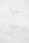 axes femme kawaii / ファンシーリボンお袖留め  白 Y-25-04-17-081-AX-ZA-SZ-ZY