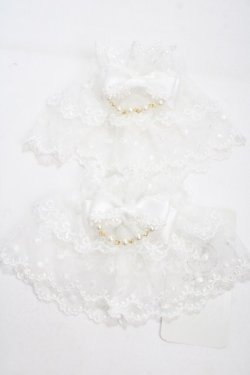 画像1: axes femme kawaii / ファンシーリボンお袖留め  白 Y-25-04-17-081-AX-ZA-SZ-ZY