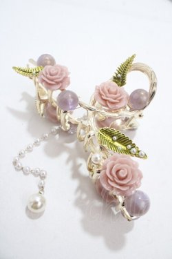 画像1: axes femme POETIQUE / ローズヘアークリップ  ゴールド Y-25-04-17-012-AX-AC-SZ-ZY