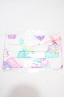 画像1: Angelic Pretty / Fancy Candyマスクカバー  シロ Y-25-04-17-088-AP-ZA-SZ-ZY