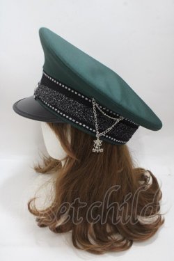 画像2: ALICE and the PIRATES / hat 迷宮POLICEハット  グリーン Y-25-04-17-098-PA-AC-SZ-ZY