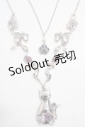 axes femme / 猫モチーフ×リボンネックレス  シルバー Y-25-04-17-014-AX-AC-SZ-ZY
