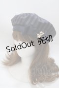 Amavel / Secret Royal Bearベレー帽  ネイビー Y-25-04-17-101-CA-AC-SZ-ZY