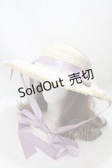 axes femme kawaii / ロココサマーハット  ラベンダー Y-25-04-17-108-AX-AC-SZ-ZY