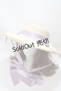 axes femme kawaii / ロココサマーハット  ラベンダー Y-25-04-17-108-AX-AC-SZ-ZY