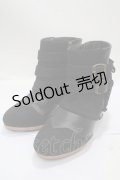 axes femme kawaii / ベルトデザインブーツ S 黒 Y-25-04-17-112-AX-SH-SZ-ZT-K022