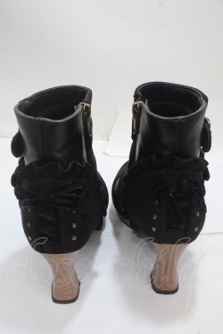 画像3: axes femme kawaii / ベルトデザインブーツ S 黒 Y-25-04-17-112-AX-SH-SZ-ZY