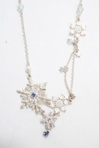 axes femme / スノーフレークネックレス  シルバー Y-25-04-17-016-AX-AC-SZ-ZY