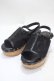 画像1: axes femme / コルクソールレースサンダル S 黒 Y-25-04-17-113-AX-SH-SZ-ZY (1)
