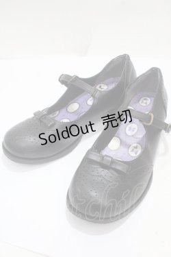 画像1: m petit by misako / サンリオキャラクターズコラボクロミパンプス M 中黒 Y-25-04-17-114-LO-SH-SZ-ZY