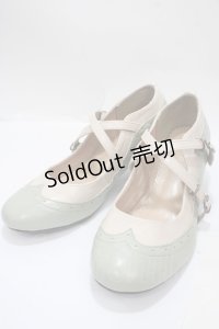axes femme / クロスストラップパンプス L ミント Y-25-04-17-115-AX-SH-SZ-ZY