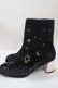 画像2: axes femme POETIQUE / 天体モチーフ刺繍ベロアブーツ  黒 Y-25-04-17-118-AX-SH-SZ-ZY (2)