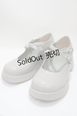 画像1: by あしながおじさん / 厚底ダブルストラップシューズ 24.0 ミント Y-25-04-17-119-LO-SH-SZ-ZY