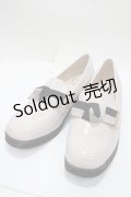 【SALE】あしながおじさん / リボン付きローファー 24 グレー Y-25-04-17-122-PU-SH-SZ-ZTK022