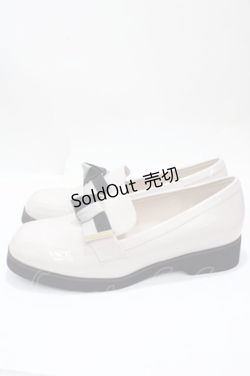 画像2: 【SALE】あしながおじさん / リボン付きローファー 24 グレー Y-25-04-17-122-PU-SH-SZ-ZTK022 (2)