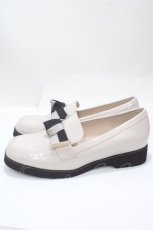 画像2: 【SALE】あしながおじさん / リボン付きローファー 24 グレー Y-25-04-17-122-PU-SH-SZ-ZTK022 (2)