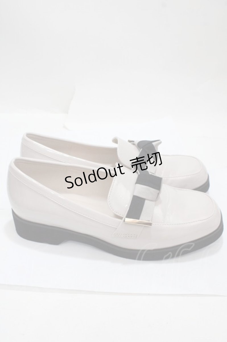 画像4: 【SALE】あしながおじさん / リボン付きローファー 24 グレー Y-25-04-17-122-PU-SH-SZ-ZTK022 (4)