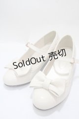 axes femme kawaii / ローヒールリボンパンプス  キナリ Y-25-04-17-123-AX-SH-SZ-ZY