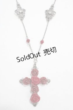 画像1: axes femme / ローズロザリオネックレス  アンティークシルバー Y-25-04-17-019-AX-AC-SZ-ZY