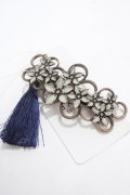 axes femme / ジャスミンヘアクリップ  紺 Y-25-04-17-020-AX-AC-SZ-ZY